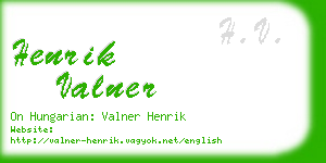 henrik valner business card